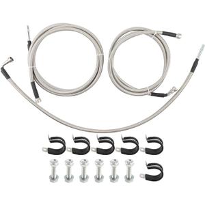 MUCO Stainless Fuel Line kit 819-812 for Chevy Avalanche 1500 Suburban1500 Tahoe 2004 2005 2006 GMC Yukon GMC Yukon XL 1500 Flex Fuel Flexible Braided Lines Stainless Steel