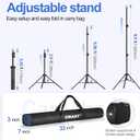 EMART Backdrop Stand 10x8.5FT Adjustable Back Drop Stand for Party Events