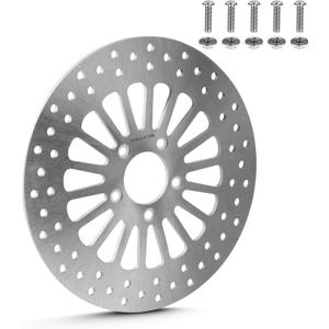 11.8" Front Brake Rotors Disc w/Bolts Fit for Harley Road King/Electra Glide/Street Glide/Road Glide 2008 2009 2010 2011 2012 2013 2014 2015 2016 2017 2018 2019 2020 2021 2022-1 Pc