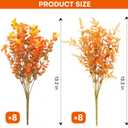 2 x 16 Bundles Artificial Mums for Outdoors Garden Home Decoration Fake Mums 2 Style Faux Silk Daisy for Outside Planter Front Porch Patio Indoor Home Wedding Garden Porch Window Box Planter Decoration