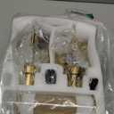 3-Light Bathroom Vanity Light, Modern Brushed Gold Wall Lights with Clear Glass Shades, Bathroom Wall Sconce Lamp for Mirror Living Room Bedroom Hallway