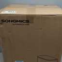SONGMICS Kitchen Bin, 50 L Pedal Bin, Steel Trash Bin, Soft-Close Lid, Stays Open, Inner Bucket, Wide Non-Slip Pedal, Metallic Silver LTB547E01