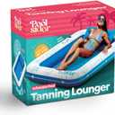 Premium Inflatable Tanning Pool Lounger | Large Inflatable Tanning Bed for Adults | Multipurpose Pool Floats | Inflatable Pool Float | Tanning Float by Poolsider