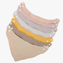 Cherub Absorbent Muslin Baby Bandana Drool Bibs for Baby Girl, 100% Cotton Muslin Baby Bibs for Drooling and Teething, Soft Baby Girl Bibs 8 Pack