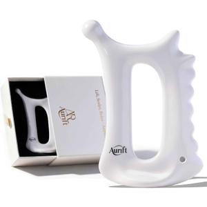 Ceramic Gua Sha Tool for Face & Body - 6 in 1 Manual Facial Massage for Lymphatic Drainage, Jaw Lifting, Puffiness Care, Neck Massage for Stress Relief - Home Self Care,Gift for Mum Wife White