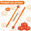 33-Piece Halloween Gel Ink Pen Set - 0.5mm Orange Pumpkin Pens with Black Ink, Perfect for Parties & Office Use