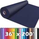 PerkHomy 36" x 2,400" (200') Navy Blue Kraft Paper Roll for Craft Bulletin Board Paper Art Table Covering Crafting Gift Wrapping Bouquet Packing Parcel 80GSM 55LB (Navy Blue, 36" x 200')