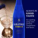 Saratoga Sparkling Water Bottles, 6-Pack Carbonated Spring Bottled Water Recycled PET Plastic Bottles 16 Fl Oz (EXP 07/22/26)
