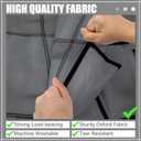 Windyun 40 Over The Door Shoe Organizer, Large Mesh Pocket Hanging Shoe Rack Hanger Large Capacity Gray Behind The Door Storage Holder for Dorm College Closet Entryway Bedroom Utility Room Women Men