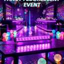 40W Black Light Bar, LED Blacklight with 6FT Cord & Switch, Black Lights for Glow Party, Halloween, Birthday, Body Paint, Bedroom, Classroom, Each Light Up 22x22ft, 1 Pack