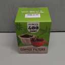 VIVI SKY Disposable K Cup Coffee Filters,400 Count Coffee Filter Paper Filters for Keurg Brewers Single Serve 1.0 and 2.0, Use with Reusable K Cup Coffee Pods (400, Unbleached) (Natural)