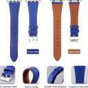 HANDODO Italian Genuine Leather Band Women for Apple Watch Series 11 10 9 8 7 6 5 4 3 2 1 SE SE2 Ultra 2/3, SGS Certified Dressy Bracelet Cute Strap for iWatch 42mm 44mm 45mm 46mm 49mm