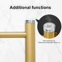Electric Towel Warmer Rack,Heating Towel Warmer,Timer & Temperature Control,Wall-Mounted Plug-in for Bathroom,Gold,Stainless Steel,4-Bar(16.54x23.62x5.51in)