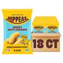 HIPPEAS Chickpea Puffs, Groovy White Cheddar, Gluten Free Snacks, Dairy Free, Vegan, 0.8oz, Pack of 18, 3g Protein, 2g Fiber, Crunchy, Nutritious, Baked Plant Protein Snack, Non-GMO, Kosher, BB: 01/25/27