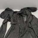 Avoogue Women's Long Raincoat with Hood Outdoor Lightweight Windbreaker Rain Jacket Waterproof (Large, Black)