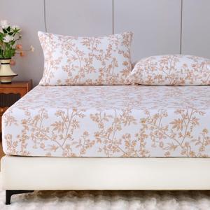 100% Cotton Flannel Fitted Sheet Only, Ultra Soft Cozy Warm Fitted Bottom Sheet for All Season, 16" Deep Pocket, Full
