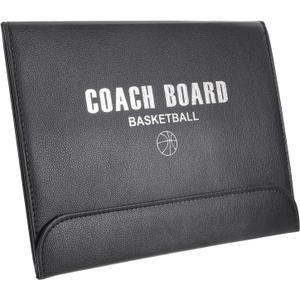 HANABASS Basketball Clipboard Trifold Dry Erase Board Pu Material Enhanced Clarity for and Training Portable Teaching Aid for Basketball
