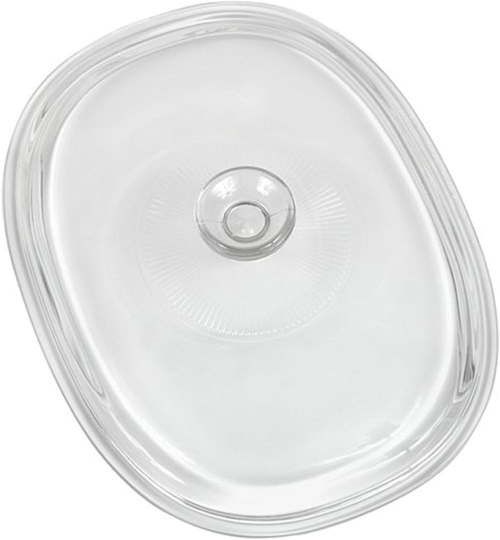 CorningWare French White 2-1/2-Quart Oval Glass Cover