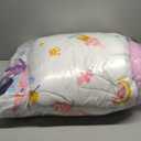 A Nice Night Purple Comforter Sets,Black Girl Listening Music Printed, 6Pcs Bed in A Bag Twin Size All Seasons Bedding Set,for Kids, Girls