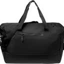 Weekender Duffel | Expandable Carry On Luggage Bag for Travel, Durable Construction, Quick Release Buckles, Deep Black