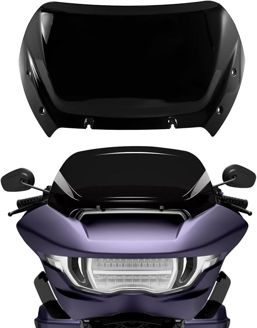 Compatible with 2023 2024 Road Glide Windshield 12" Windscreen for Harley road glide CVO/SE FLTRXSE 2023 2024 FLTRX 2024 CVO ST FLTRXSTSE 2024,Black