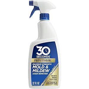 30 SECONDS Pro Mold and Mildew Stain Remover | Scrub Free | Brighter Results Instantly | Ready To Use | 32 Fl. Oz.