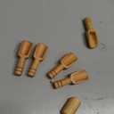 6 Pcs Mini Wooden Scoops Bath Salt & Candy Spoon