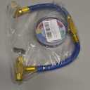 AC Charge Hose with Gauge, R134A Car AC Refrigerant Recharge Hose Kit, Come with R134A Piercing Can Tap 1/2ACME Valve & R134A Quick Coupler Fits for Car Air Conditioning Refrigerant 250 PSI
