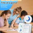 3-in-1 Visual Timer & ADHD Tool for Kids|Adults, Task Timer with Chore Chart Board, Visual Schedule for Kids with Autism, Daily Checklist for Home, School, Classroom, Desk