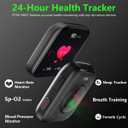FITVII Health & Fitness Tracker (Answer/Make Calls), Smart Watch with 24/7 Heart Rate and Blood Pressure, Sleep Tracking, Blood Oxygen Monitor, 120+ Sport Modes Activity Tracker for Women, Men