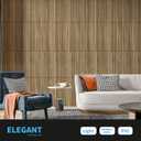 Art3d Slat Wall Panel, 3D Fluted Textured Panel 12-Tile 19.7 x 19.7in. - Walnut