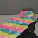 CuteBone Winter Dog Jacket - Waterproof, Windproof, Reversible, Adjustable Cold Weather Coat for Small to Large Dogs - Soft, Thick, with Leash Hole (2-Rainbow)