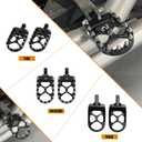 Foot Pegs MX Offroad Footpegs CNC 360 Roating Fit For Harley Sportster Iron 883 Softail Street Glide Dyna Fatboy Black