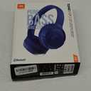 JBL Tune 510BT - Bluetooth headphones with up to 40 hours battery, microphone for call, foldable and comfortable, Android and iOs compatible (Blue)
