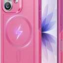 ESR for iPhone 17 Phone Case, 23ft Military-Grade Drop Protection, Shock-Absorbing Rugged Cover, MagSafe Accessories Compatible, Cyber Series, Rosy Pink