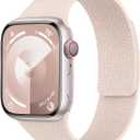 Magnetic Silicone Band Compatible with Apple Watch Band 38mm 40mm 41mm 42mm Women Men, Soft Waterproof Sport Strap for iWatch Series 11 10 (Sand Pink)