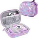 Leayjeen Kids Camera Case Compatible with Goopow/Dwfit/Slothcloud/Colofree/KIZJORYA Kids Camera Toys and Children Digital Video Camera,Best Christmas and birthday gifts-Purple Unicorn(Case Only)