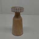 8 IN Wood Candel Holder