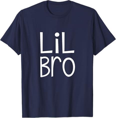Lil Bro Little Brother Boys Matching Siblings Family T-Shirt, Size: L