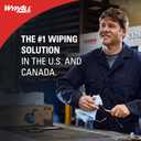 Wypall PowerClean L40 Cloths Extra Absorbent Wipes (05701), Quarterfold, Bulk Paper Wipers, White (18 Packs of 56 Sheets, 1,008 Sheet Total), 12" x 12.5"