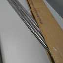 Brushed Nickel Double Curtain Rods, 72-144" Wrap Around, Room Darkening, 3/4" Front & 5/8" Back Adjustable