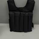 RUNmax 20LBS - 150LBS Adjustable Weighted Vest Wtih Shoulder Pads Option for Men and Women (40 lb, Black)