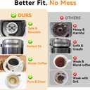 CAPMESSO Reusable K Cups for Keurig: 2025 Updated My K cup Metal Coffee Filter Refillable Coffee Pods with 5 Holes - for K Supreme/K Slim/K-Duo Gen2/K-Brew Chill with MultiStream Technology (2 Pack)