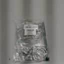Ivilon Drapery Eyelet Curtain Rings - 2" Ring Loop for Hook Pins, Set of 14 - Brushed Nickel