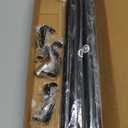 IFELS Heavy Duty Curtain Rods for Windows 66 to 120 Inch,1 Inch Adjustable Black Curtain Rod with Easy Installation and Modern Design,Decorative Long Drapery Rods with Metal Finials (A1,Black,30-120")