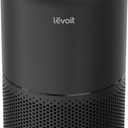 LEVOIT Air Purifier for Home Allergies Pets Hair in Bedroom, Covers Up to 1074 ft by 56W High Torque Motor, 3-in-1 Filter with HEPA Sleep Mode, Remove Dust Smoke Pollutants Odor, Core300-P, Black