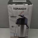 Airpot Coffee Dispenser Thermal with Pump,3L/102 Oz Insulated Stainless Steel Large Airpot Coffee Carafe Lever Action for Hot/Cold Water,Thermal Carafe for Hot Cocoa for Parties (101.4 Ounces)