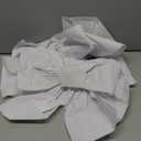 Hungdao Extra Large Christmas Tree Topper Bows 70.9 x 19.7 Inch Giant Oversized Huge Christmas Velvet Decorative Bows with Long Streamers for Tree Front Door Patio Outdoor Decor(Classic,White)