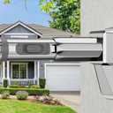 Tension Curtain Rod 41-86in, Extra Long Tension Rod No Drilling For Patio Windows, Sliver Shower Curtain Rod For Room Divider,One-Click Telescopic Rod, Outdoor Curtain Rods Never Rust