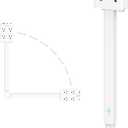 Electrical Outlet Extender Stick with USB Ports(2 USB C), 180 Rotating Extendable Wall Plug with 4 AC Outlet, Adjustable 17.7"-27" Extendable Power Strip Stick for Behind Couch, Desk and Bed